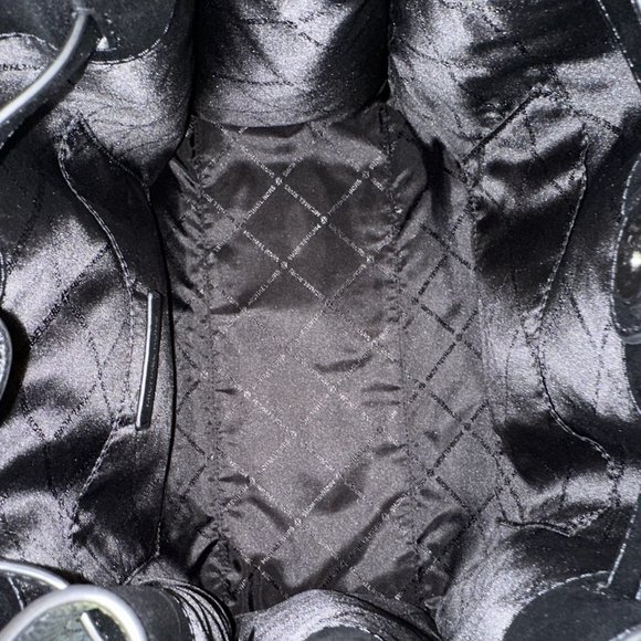 Michael Kors Mina LARGE Chain Shoulder/ Continental Wallet Leather Black NWT - Picture 6 of 14